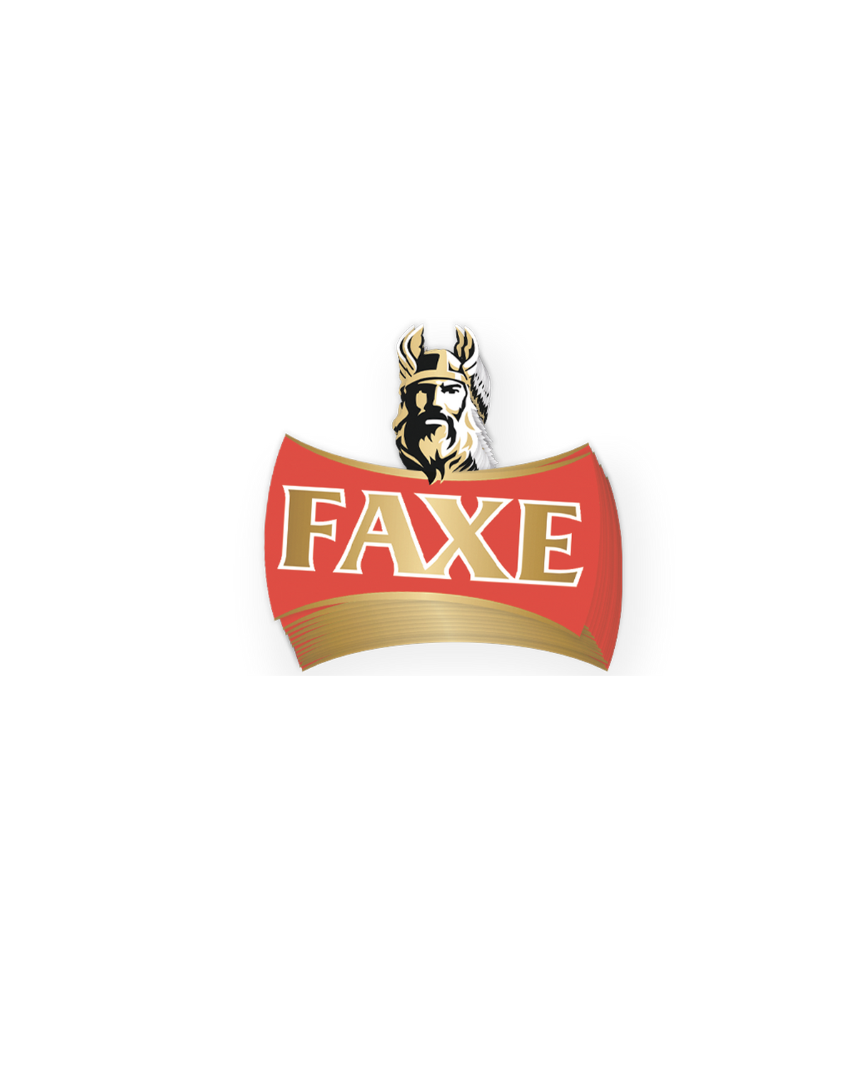 FAXE Beer logo cutout sticker