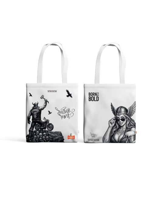 Tattoo Limited Edition design tote bag for FAXE Beer by Franz