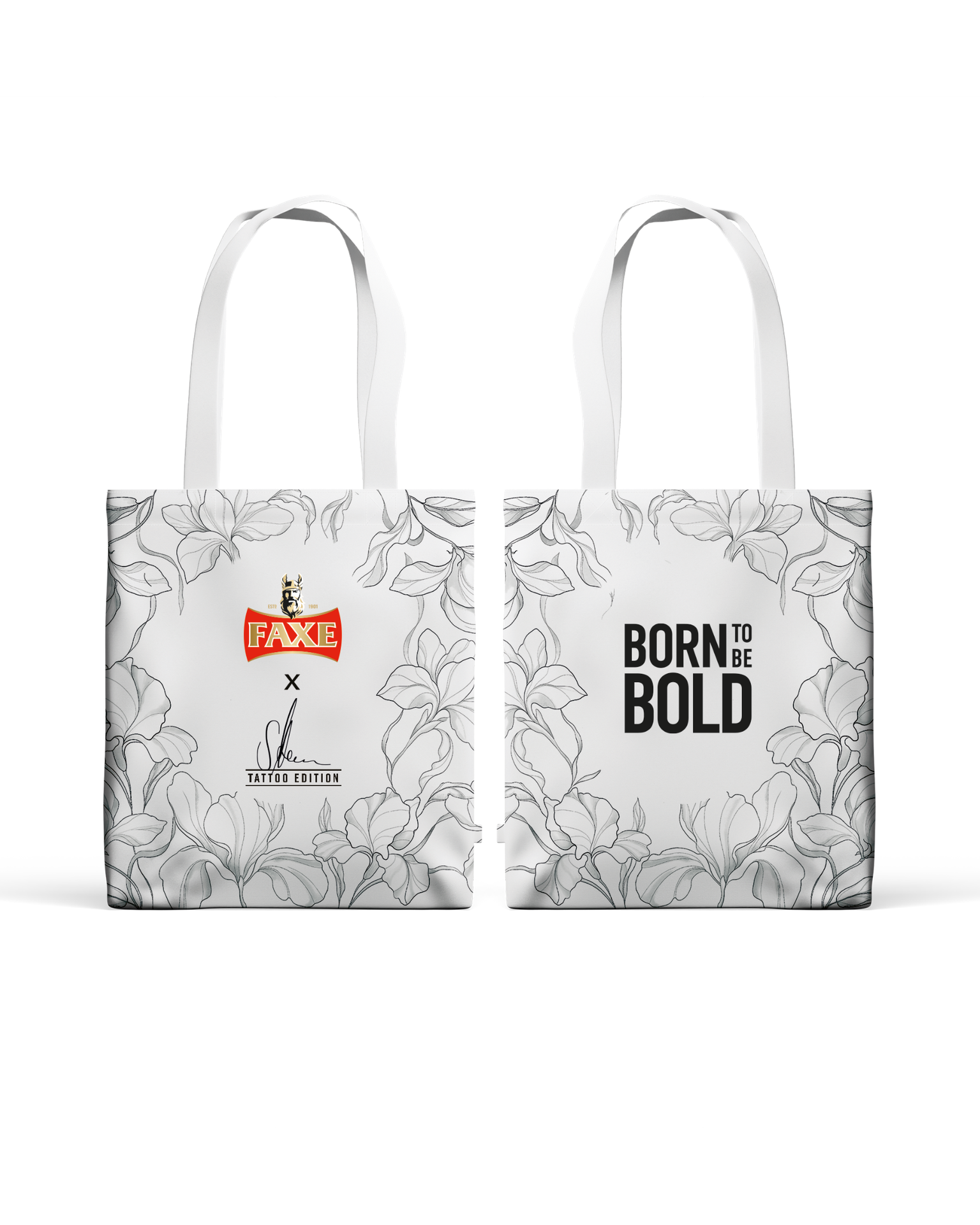 Tattoo Limited Edition design tote bag for FAXE Beer by Steffi