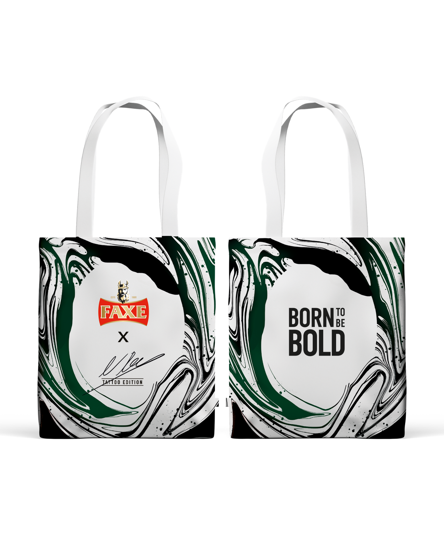 Tattoo Limited Edition design tote bag for FAXE Beer by Rednio