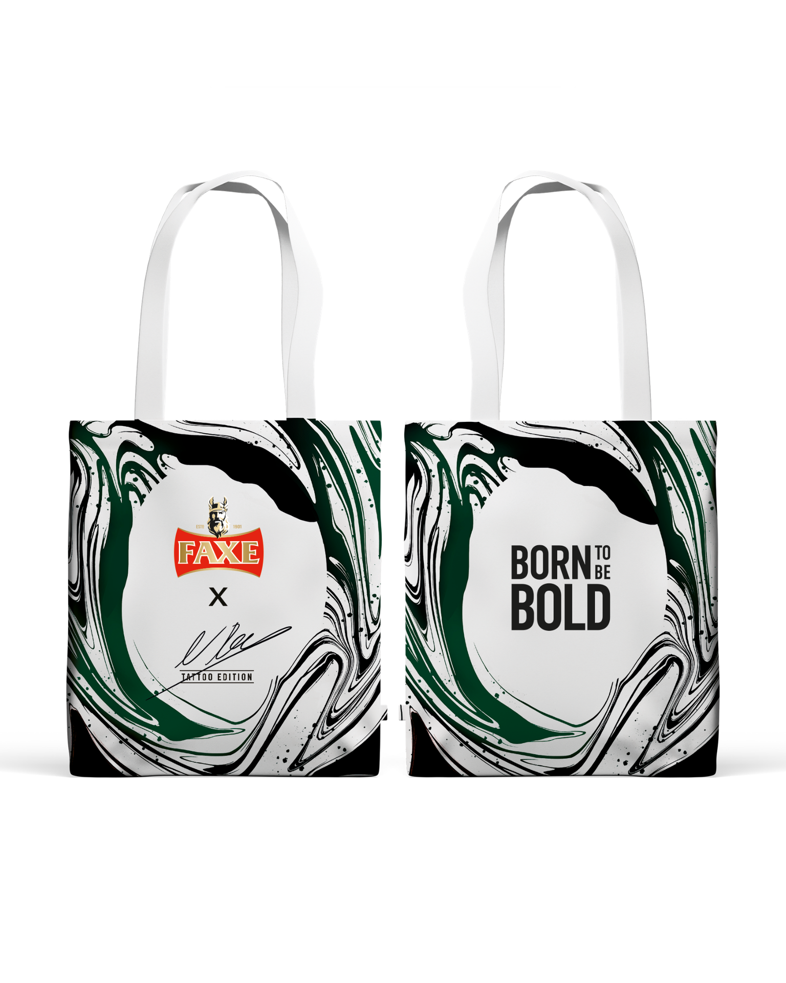 Tattoo Limited Edition design tote bag for FAXE Beer by Rednio
