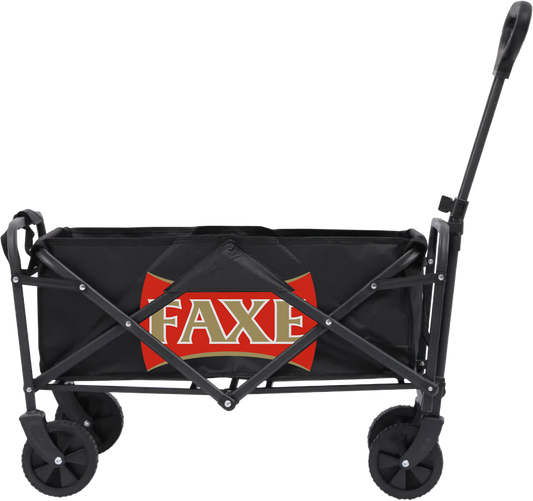FAXE Beer festival wagon in black viewed from the side